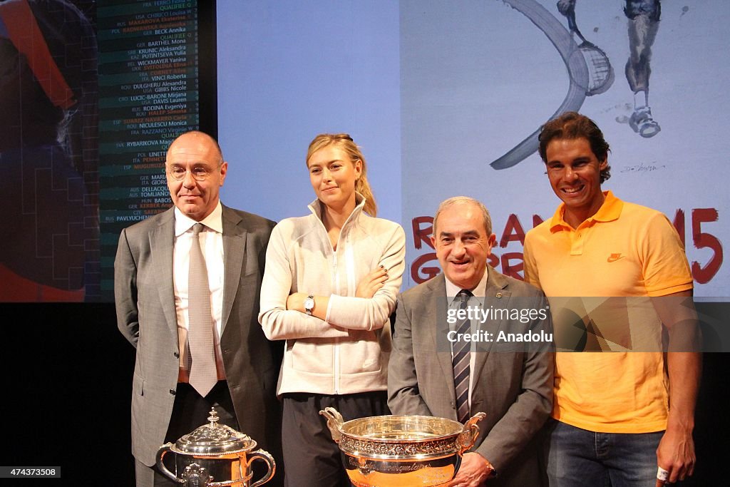 The draw for the French Open held in Paris
