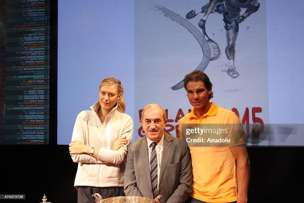 The draw for the French Open held in Paris
