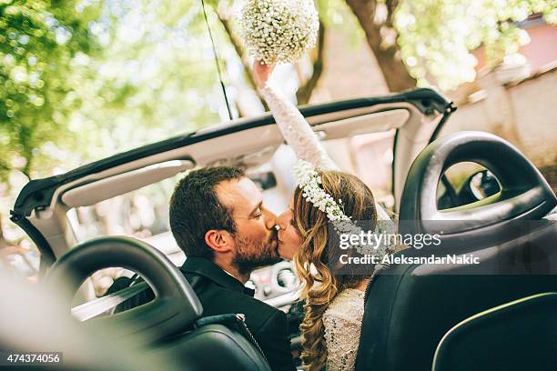 wedding time - just married stock pictures, royalty-free photos & images