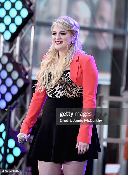 Meghan Trainor performs on NBC's "Today" at the Rockefeller Center on May 22, 2015 in New York, New York.