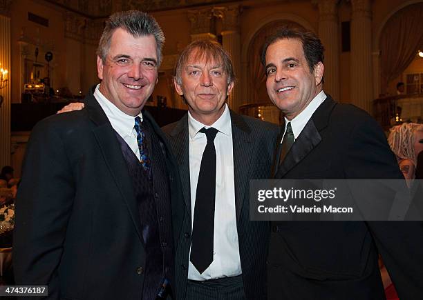 From L to R: Guest, Andy Nelson and Ted Gagliano attends the 50th Annual CAS Awards From The Cinema Audio Society at Millennium Biltmore Hotel on...