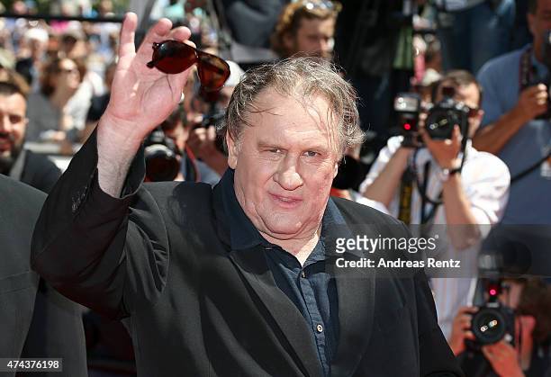 Gerard Depardieu attends the "Valley Of Love" Premiere during the 68th annual Cannes Film Festival on May 22, 2015 in Cannes, France.