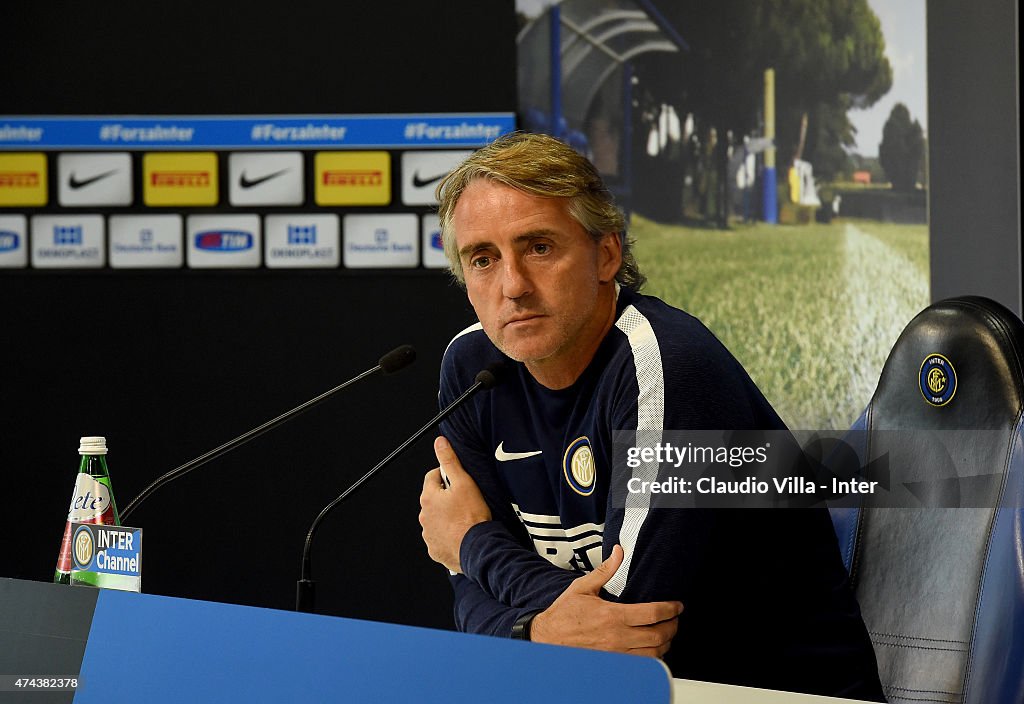 FC Internazionale Training Session And Press Conference