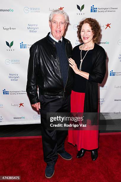 Actors Paul Linke and Christine Healy attend the Huntington's Disease Society of America 2014 Freeze HD Benefit at Mack Sennett Studios on February...