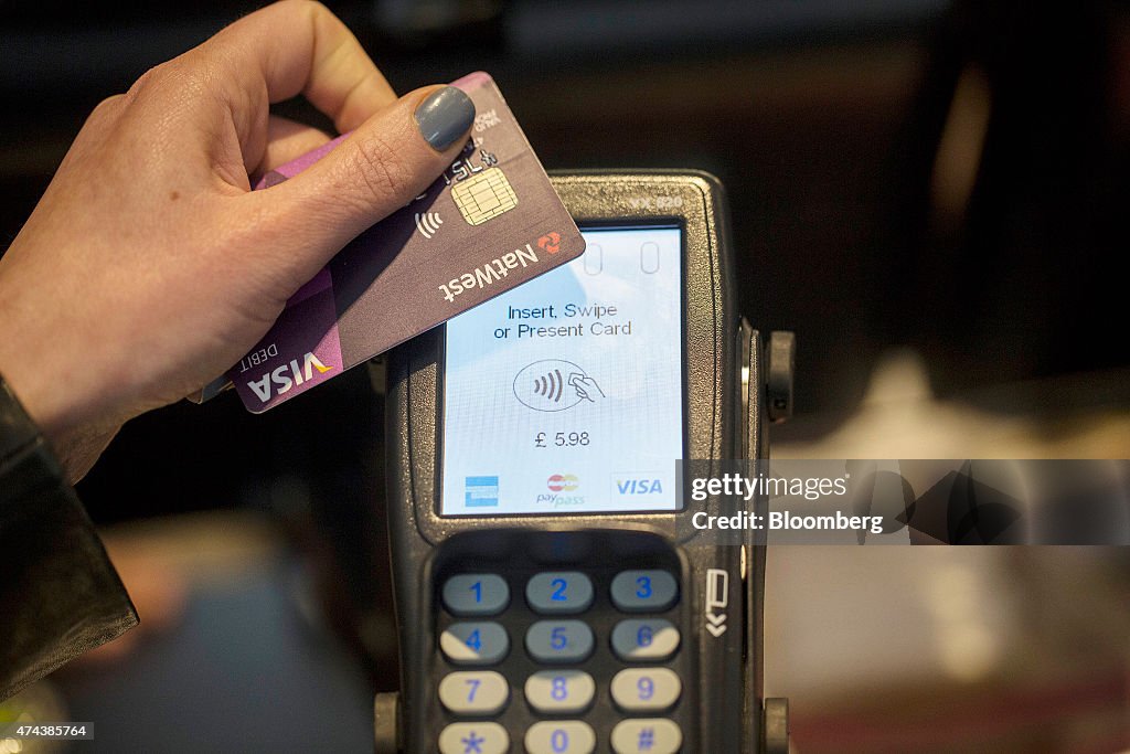 Customers Pay With Contactless Cards