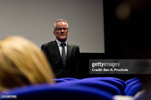 Thierry Fremaux attends the "Southpaw" screening at The 68th Annual Cannes Film Festival at Palais des Festivals on May 22, 2015 in Cannes, France.