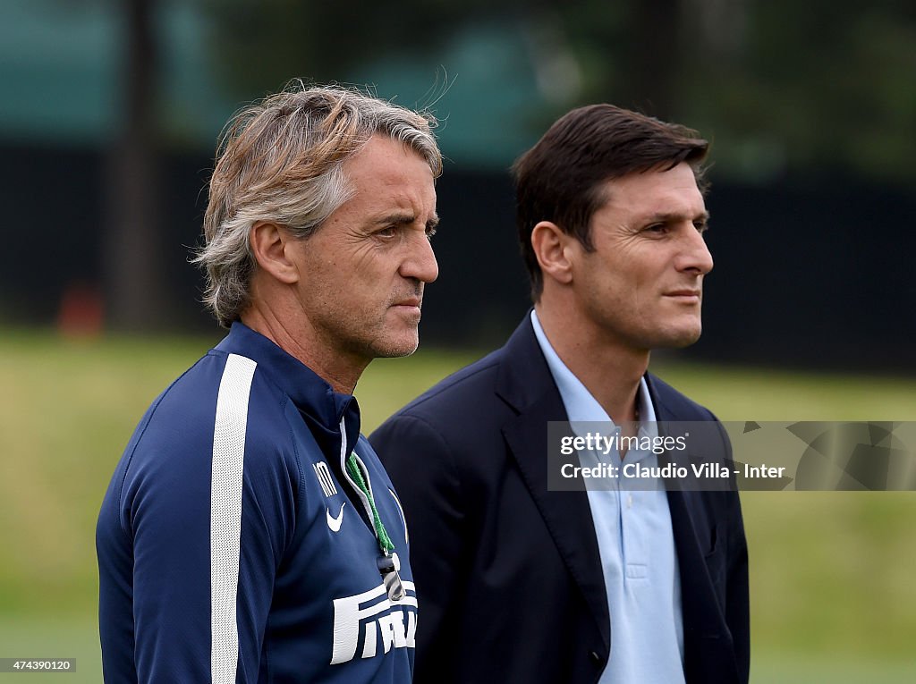 FC Internazionale Training Session And Press Conference