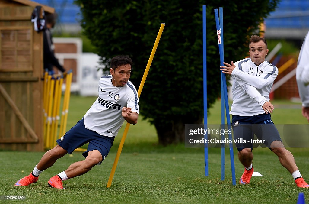 FC Internazionale Training Session And Press Conference