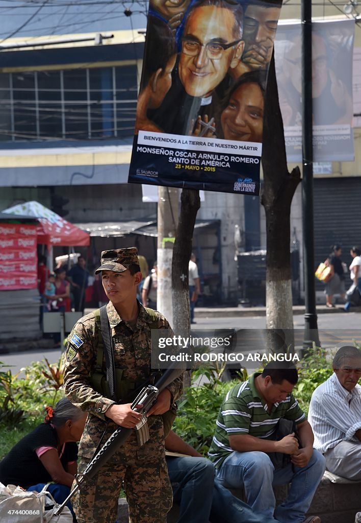 EL SALVADOR-RELIGION-ROMERO-BEATIFICATION-SECURITY