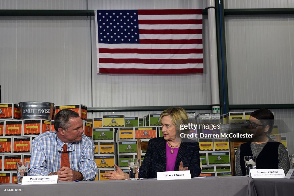 Hillary Clinton Campaigns In New Hampshire