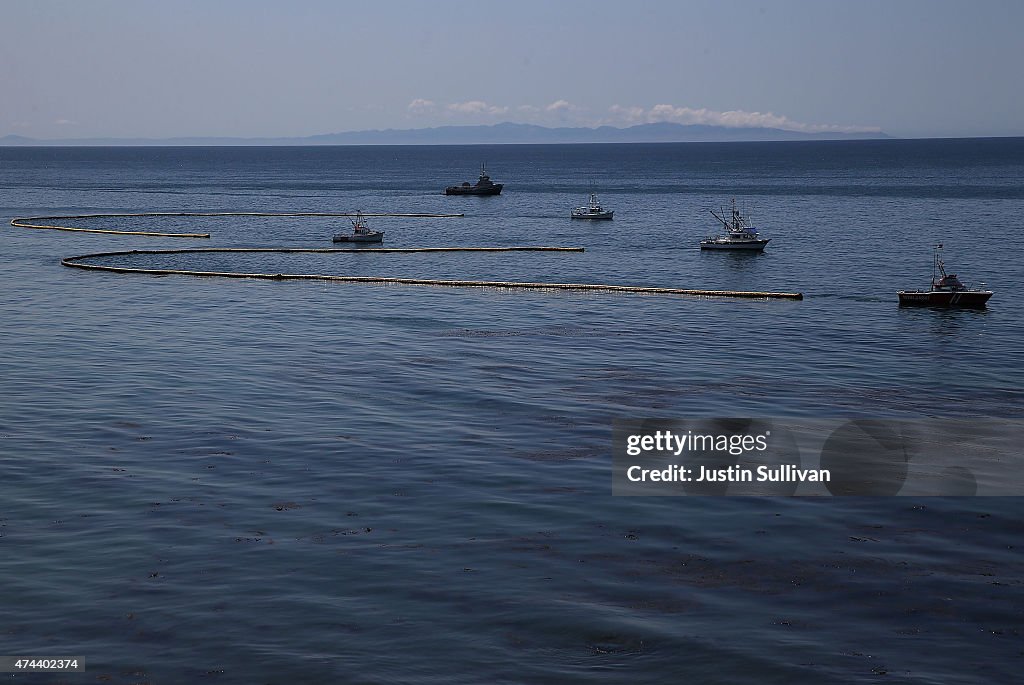 California Declares State Of Emergency As Oil Spill Harms Pristine Coastline