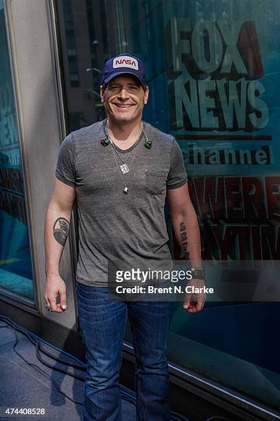 Singer/songwriter Jerrod Niemann poses for photographs following his performance on the "Fox Friends" All-American Concert Series at FOX Studios on...