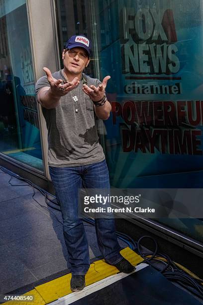 Singer/songwriter Jerrod Niemann poses for photographs following his performance on the "Fox Friends" All-American Concert Series at FOX Studios on...