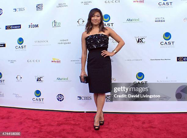 Actress Jenna Ushkowitz attends the 17th Annual CAST From Slavery to Freedom Gala at the Skirball Cultural Center on May 21, 2015 in Los Angeles,...