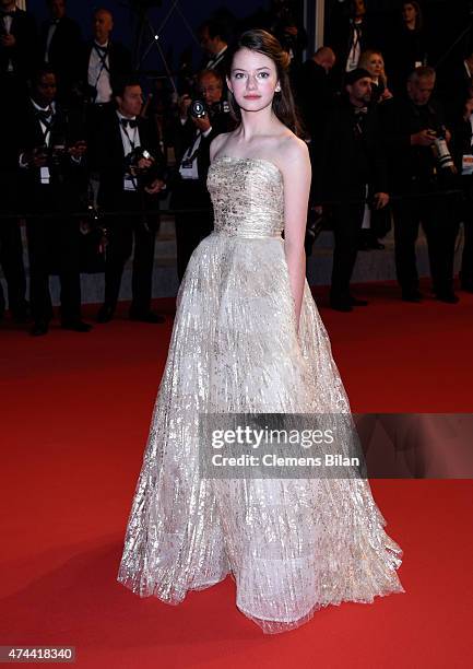 Actress Mackenzie Foy attends the Premiere of "The Little Prince" during the 68th annual Cannes Film Festival on May 22, 2015 in Cannes, France.