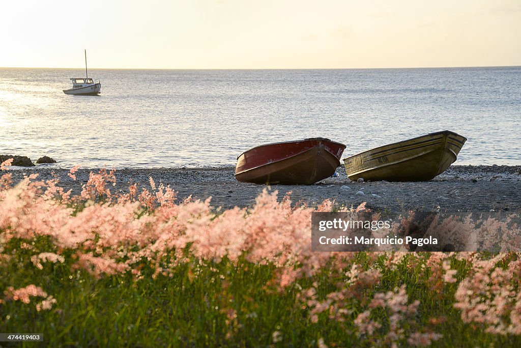 Couple of boats at Kalki beach