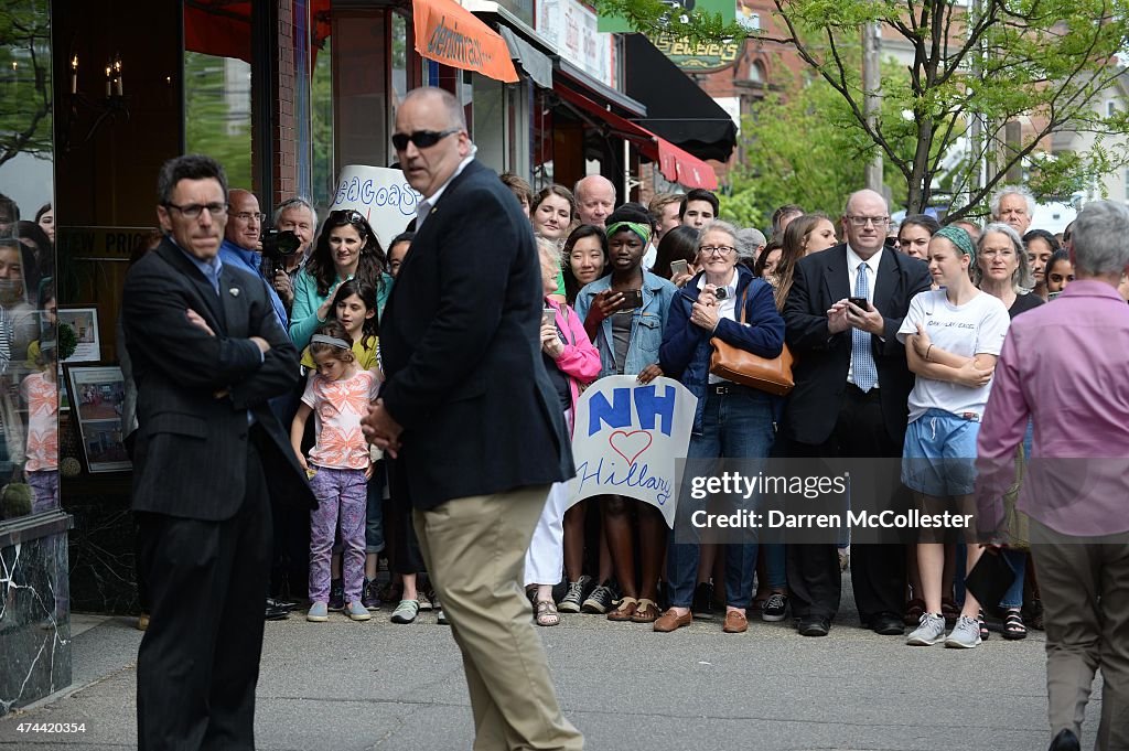 Hillary Clinton Campaigns In New Hampshire