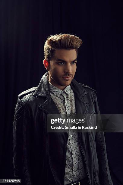 Singer Adam Lambert poses for a portrait at the 102.7 KIIS FM's Wango Tango portrait studio for People Magazine on May 9, 2015 in Carson, California.