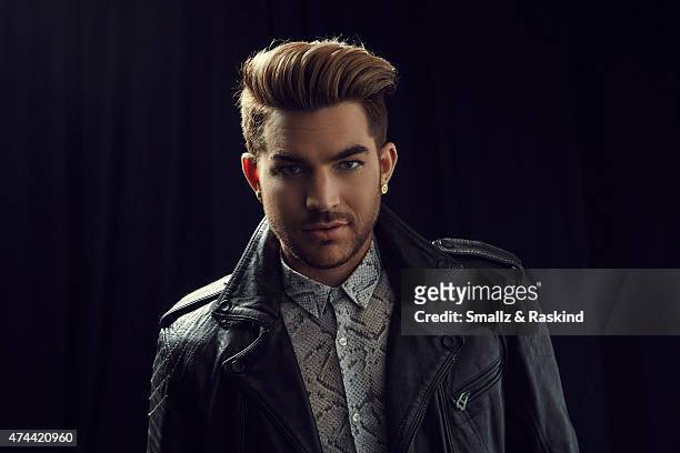 Singer Adam Lambert poses for a portrait at the 102.7 KIIS FM's Wango Tango portrait studio for People Magazine on May 9, 2015 in Carson, California.
