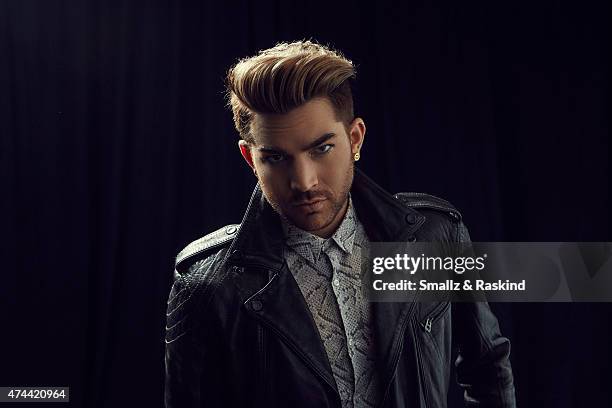 Singer Adam Lambert poses for a portrait at the 102.7 KIIS FM's Wango Tango portrait studio for People Magazine on May 9, 2015 in Carson, California.