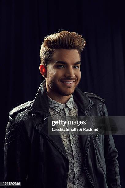 Singer Adam Lambert poses for a portrait at the 102.7 KIIS FM's Wango Tango portrait studio for People Magazine on May 9, 2015 in Carson, California.