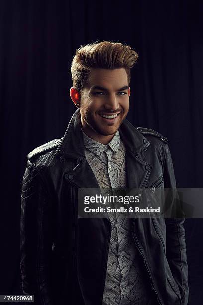 Singer Adam Lambert poses for a portrait at the 102.7 KIIS FM's Wango Tango portrait studio for People Magazine on May 9, 2015 in Carson, California.