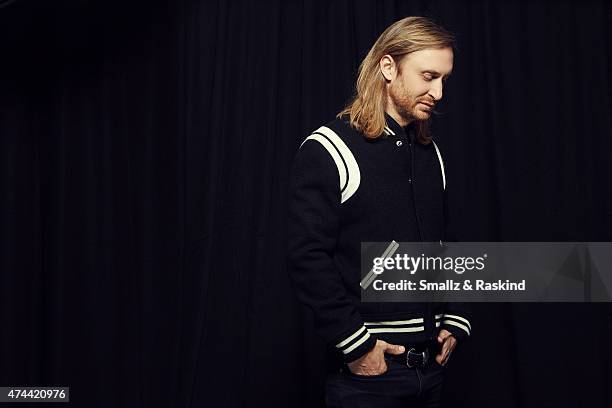 And Producer David Guetta poses for a portrait at the 102.7 KIIS FM's Wango Tango portrait studio for People Magazine on May 9, 2015 in Carson,...