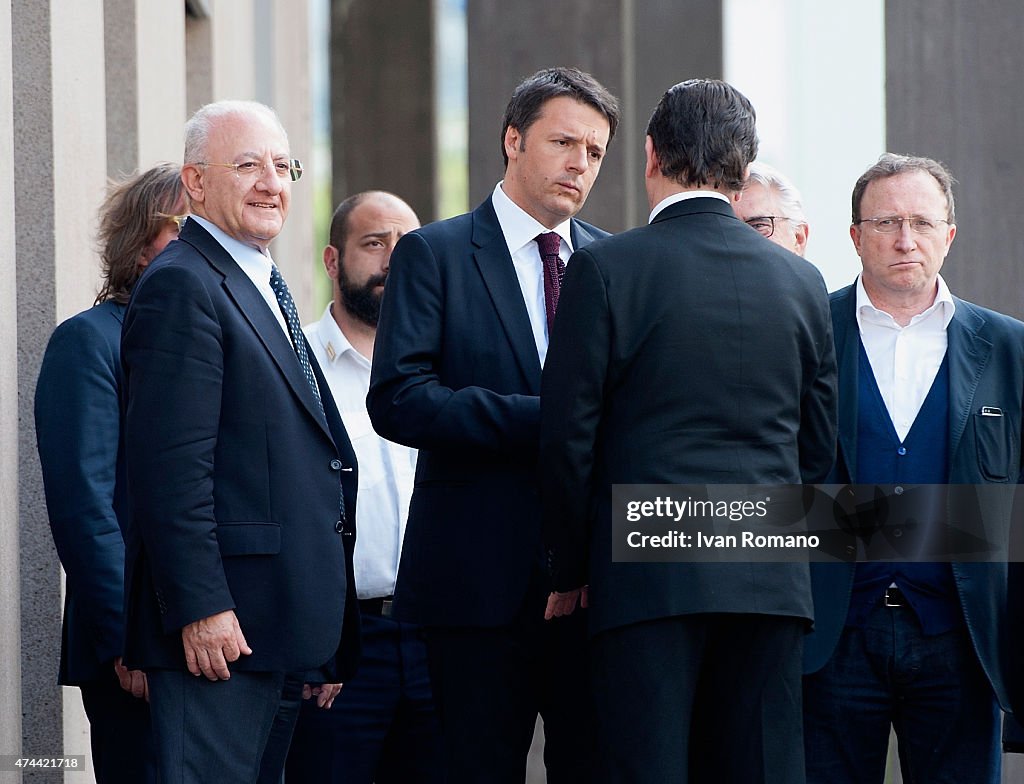 Matteo Renzi Visits Salerno