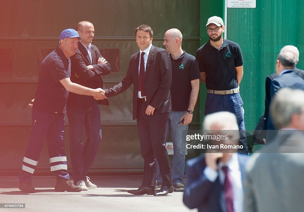 Matteo Renzi Visits Salerno