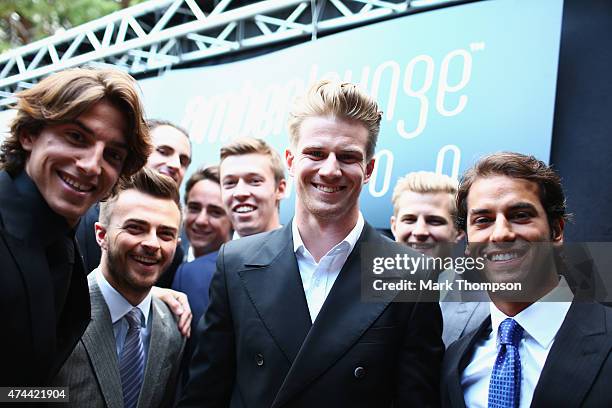 Roberto Merhi of Spain and Manor Marussia, Will Stevens of Great Britain and Manor Marussia, Adrian Sutil, Esteban Gutiérrez, Daniil Kvyat of Russia...