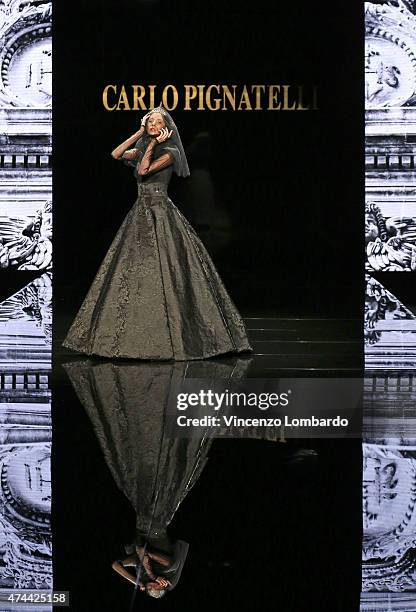 Model walks the runway at the Carlo Pignatelli Fashion Show 2016 on May 22, 2015 in Milan, Italy.