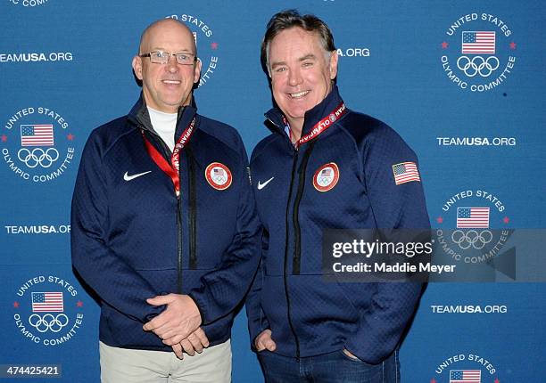 Jack O'Callahan and Jim Craig attend the U.S. Olympic Committee's Team USA Club Event to celebrate the 2014 Winter Olympic Games at Grand Central...