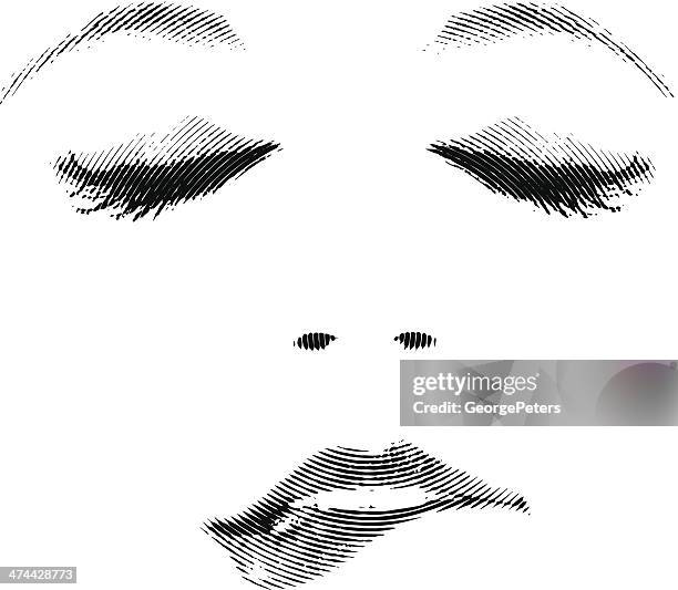 ilustraciones, imágenes clip art, dibujos animados e iconos de stock de mujer morder el labio - actividad sexual humana imágenes