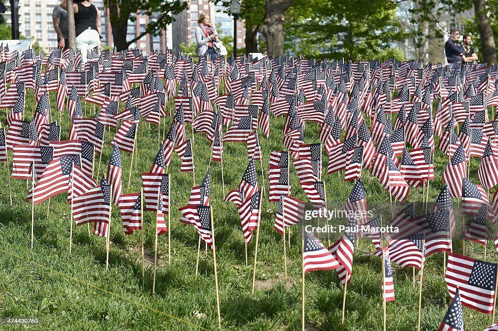 37,000 U.S. Flags on Boston Common
