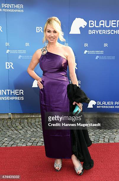 Christine Zierl arrives for the Bayerischer Fernsehpreis 2015 at Prinzregententheater on May 22, 2015 in Munich, Germany.