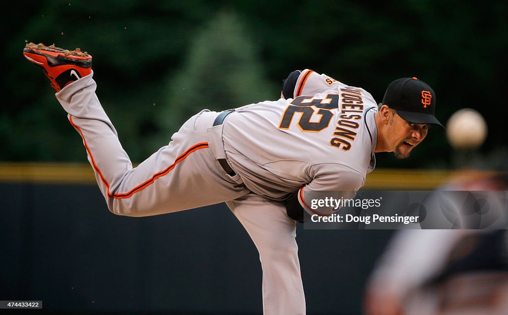 San Francisco Giants v Colorado Rockies