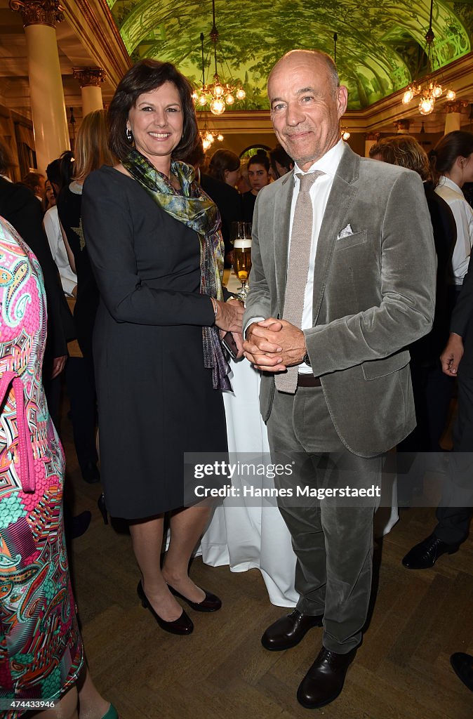 Bayerischer Fernsehpreis 2015 - Arrivals & Winners Board