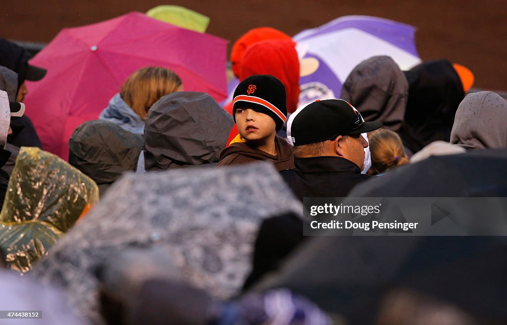 San Francisco Giants v Colorado Rockies