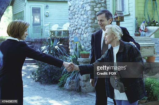 Agent Dana Scully meets Marjorie Butters , a friend of Cigarette-Smoking Man's on THE X-FILES episode "En Ami," which originally aired Sunday, March...