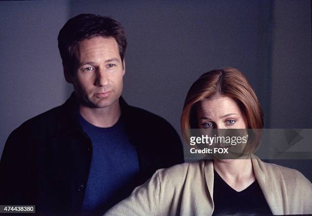 Agents Mulder and Scully in the "Alone" episode of THE X-FILES which originally aired on Sun., May 6, 2001 on FOX. Episode was directed by co...