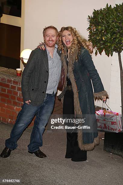 Forbes Masson and his wife Melanie Masson are seen on October 15, 2012 in London, United Kingdom.