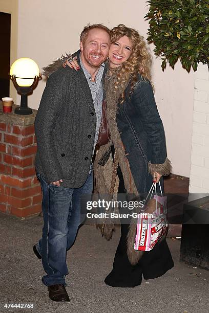 Forbes Masson and his wife Melanie Masson are seen on October 15, 2012 in London, United Kingdom.