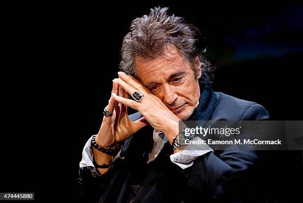 Actor Al Pacino during An Evening With Al Pacino at Eventim Apollo on May 22, 2015 in London, England.