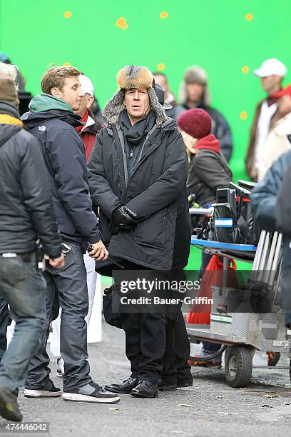 Bruce Willis is seen on the movie set of "Red 2" on October 27, 2012 in London, United Kingdom.