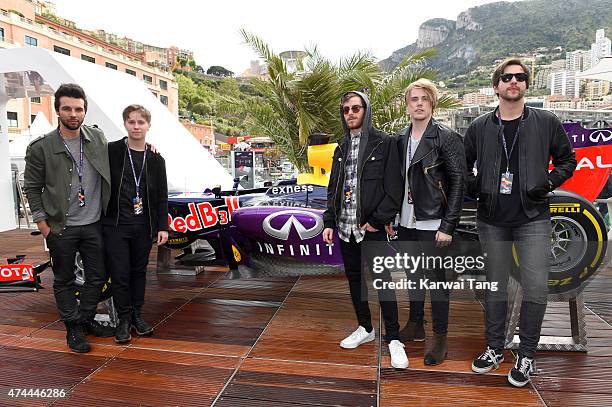 Nothing But Thieves attend the Infiniti Red Bull Racing Energy Station at Monte Carlo on May 21, 2015 in Monaco, Monaco.