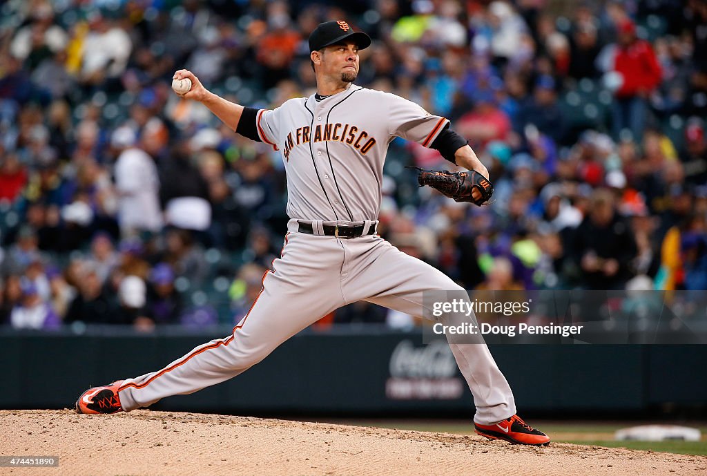 San Francisco Giants v Colorado Rockies