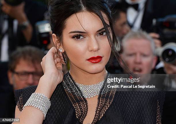 Kendall Jenner attends the Premiere of "Youth" during the 68th annual Cannes Film Festival on May 20, 2015 in Cannes, France.