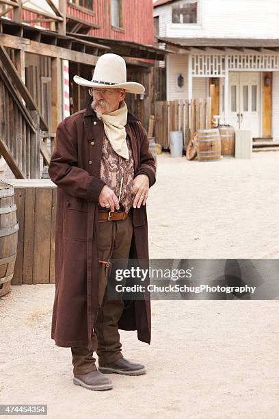 gunslinger cowboy sheriff western actor - country western outside stock pictures, royalty-free photos & images