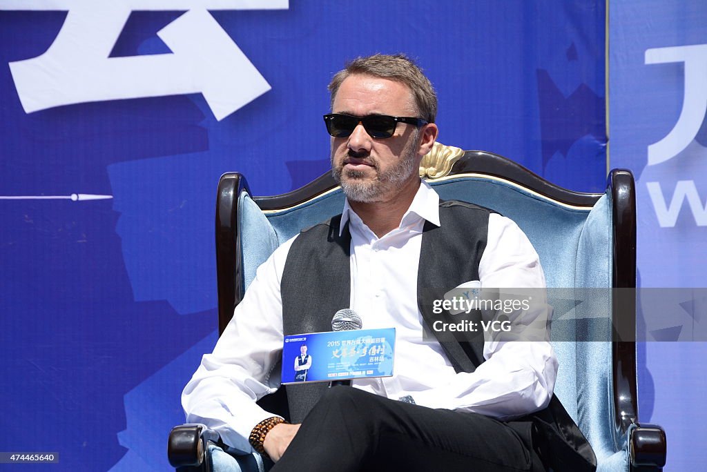 Stephen Hendry Attends Fan Meeting In Jilin