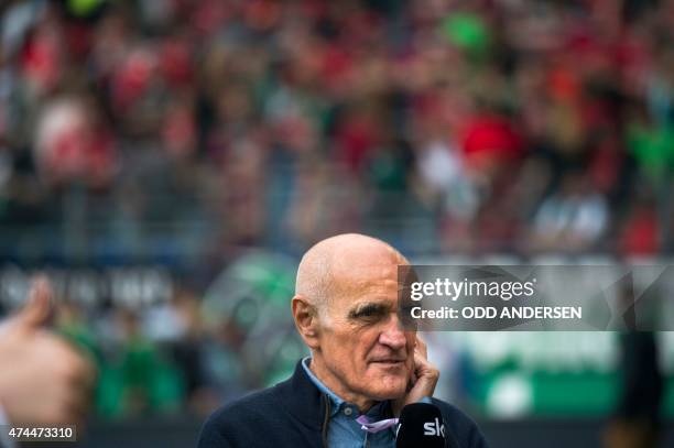 The President of Hannover 96 Martin Kind is pictured prior to the German first division Bundesliga football match between Hannover 96 and SC Freiburg...